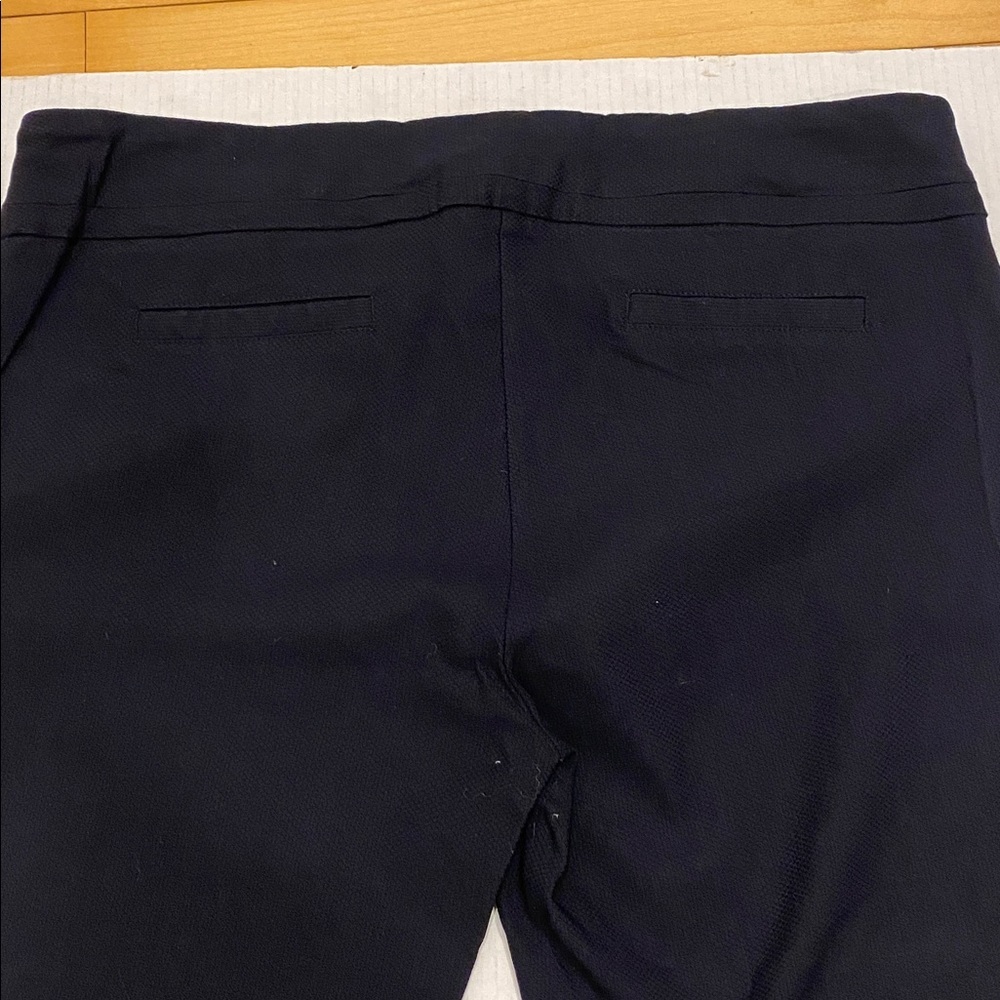 Dalia Black textured Pull-on stretchy Pants Size 16 - Picture 8 of 11
